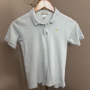 The Beaufort Bonnet Company Pale Blue Polo with Gold Embroidered Logo